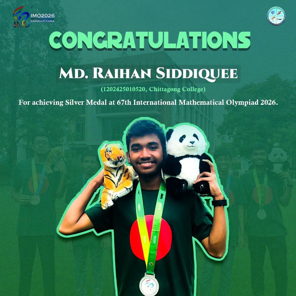 Our Raihan shines bright with the Silver Medal at the 67th IMO!